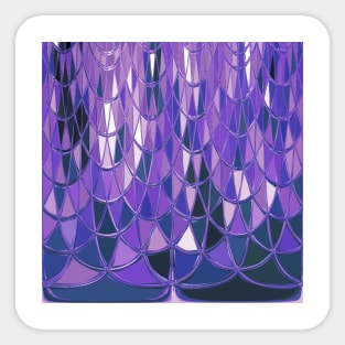 Purple Stained Glass Crystal Amethyst Sticker